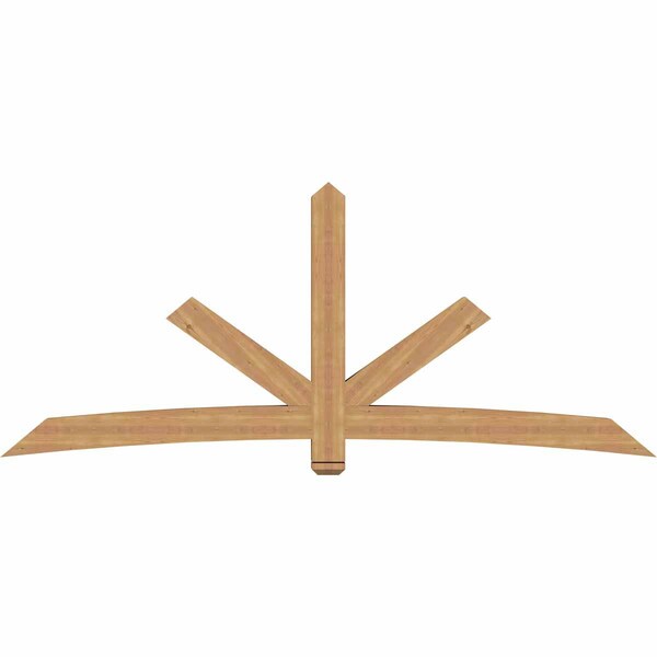 Ekena Millwork Alberta Timber Gable Bracket, Western Red Cedar, 108"W x 45"H x 5 1/2"D x 5 1/2"F, 10/12 Pitch GBW108X45X0606ALB00SWR - main